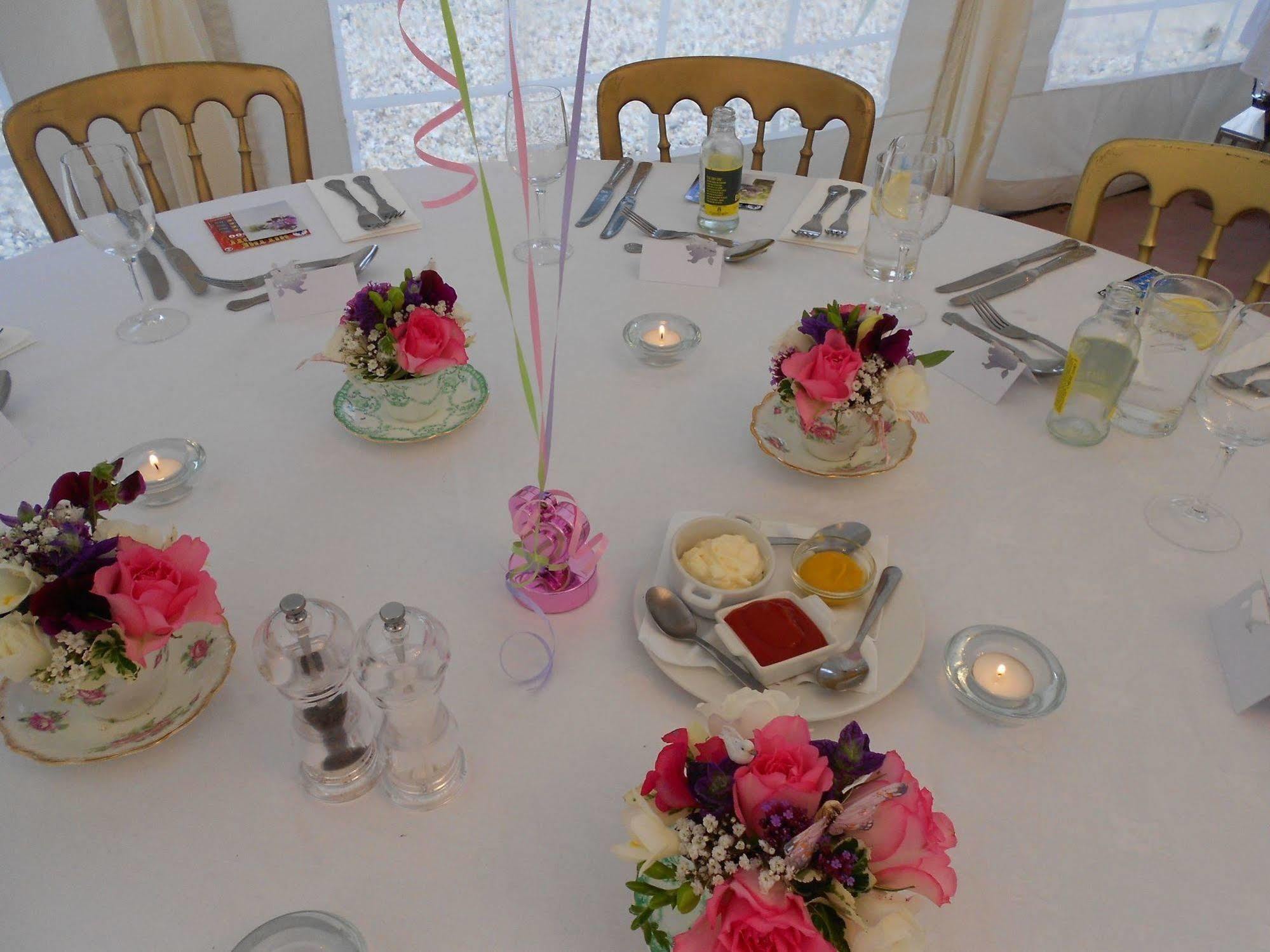The Bower Inn Bridgwater Eksteriør billede A table set for a wedding breakfast